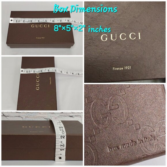 'GUCCI' SIGNATURE'CC' BOX, DUST BAG, TISSUE PAPER, INSERT CARD 4-PIECE GIFT SET - Picture 7 of 11